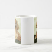 "Langhaarige Dackel-" Hundekunst-Tasse Kaffeetasse (Mittel)