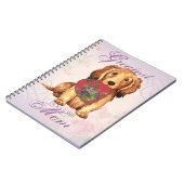 Langhaarige Dackel Mama Notizblock (Linke Seite)