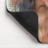Langhaarige Dackel-Mausunterlage Mousepad (Ecke)