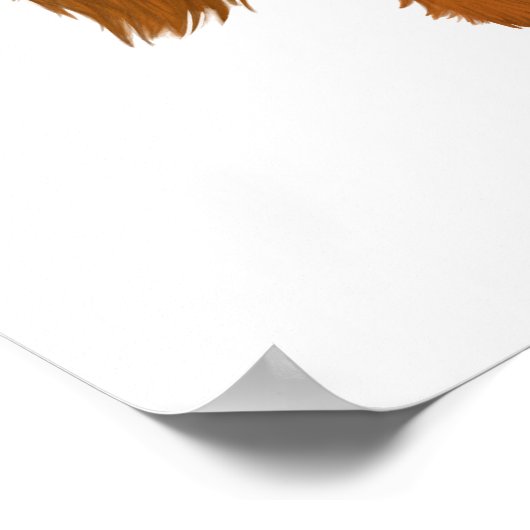 Langhaarige Dackel mit Josh Billings Zitat Poster (Ecke)