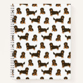 Langhaarige Dackel Notizblock (Vorderseite)