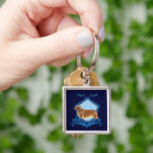 Langhaarige Dackel Schlüsselanhänger (Hand)