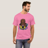 Langhaarige Dackel T-Shirt (Vorne ganz)