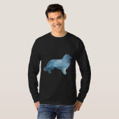 Langhaarige Dackel T-Shirt (Vorne ganz)