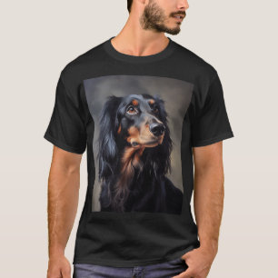 Langhaarige Dackel T-Shirt