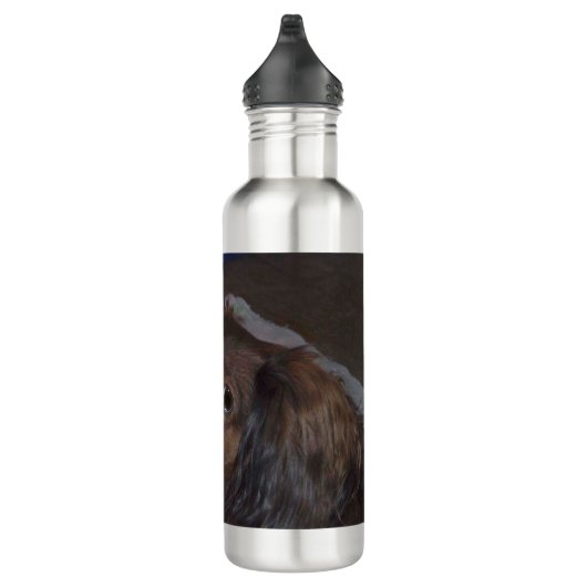 Langhaarige Dackel Wasserflasche Edelstahlflasche (Rechts)