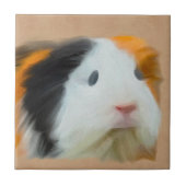 Langhaarige Guinea Pig Fliese (Vorderseite)