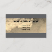 Langhaarige Kuh rustikale Landsepia-Töne Visitenkarte (Rückseite)