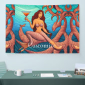 Langhaarige Martini Mermaid Thunder_Cove Banner (Messe)