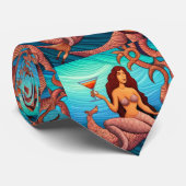 Langhaarige Martini Mermaid Thunder_Cove Krawatte (Gerollt)