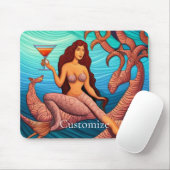 Langhaarige Martini Mermaid Thunder_Cove Mousepad (Mit Mouse)