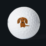 Langhaarige rote Dackel | NIEDLICHE DACKEL Golfball<br><div class="desc">Identifizieren Sie Ihren Ball auf dem Golfplatz einfach mit diesem originalen Dackel Hund-Golfball. Niedliche,  langhaarige rote Dackel. Das ist ein tolles Geschenk für den Golfer in deinem Leben,  der eine Dackel Liebe.</div>