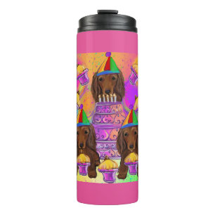 Langhaarige Rote Doxies Thermosbecher
