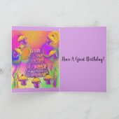 Langhaarige schwarze Dackel Feiertagskarte (Innenseite)