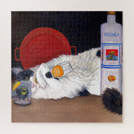 Langhaarige Tuxedo Cat Puzzle