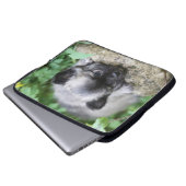 Langhaariger Chihuahua-Welpe Laptopschutzhülle (Vorne Knopf)