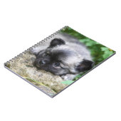 Langhaariger Chihuahua-Welpe Notizblock (Linke Seite)