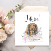 Langhaariger Dackel Hund Hochzeitcocktail Napkins Serviette