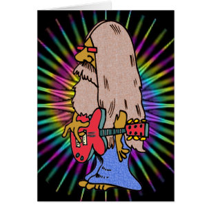 Langhaariger Hippie-Rocker