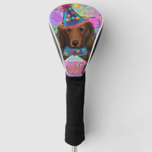 LANGHAARIGER ROTER DACKEL  GOLF HEADCOVER