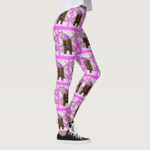 LANGHAARIGER ROTER DOXIE LEGGINGS