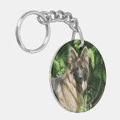Langhaariger Schäferhund 1 Browns Schlüsselanhänger (Vorderseite links)