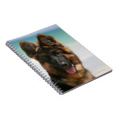 Langhaariger Schäferhund-Strand Notizblock (Rechte Seite)