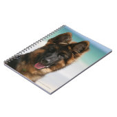 Langhaariger Schäferhund-Strand Notizblock (Linke Seite)