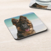 Langhaariger Schäferhund-Strand Untersetzer (Linke Seite)