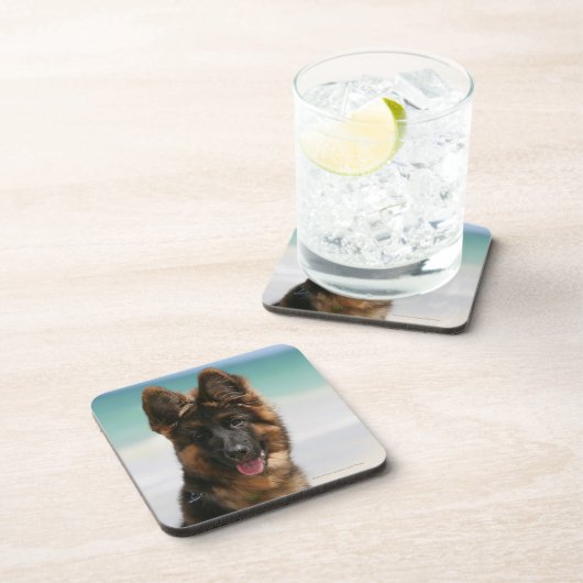 Langhaariger Schäferhund-Strand Untersetzer (Rechte Seite)