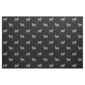 Langhaariges Chihuahua-Silhouette-Muster Stoff (Fat Quarter (45,7 x 55,9 cm))