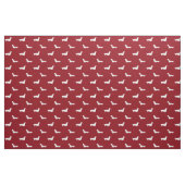 Langhaariges Dackel-Silhouette-Muster Stoff (Yard (91,4 cm))