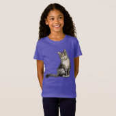 Langhaarkatze T - Shirt (Vorne ganz)