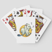Langhaarterrier Spielkarten (Rückseite)