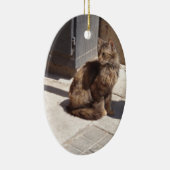 Langhahaarige persische Katze Petra Keramikornament (Rechts)