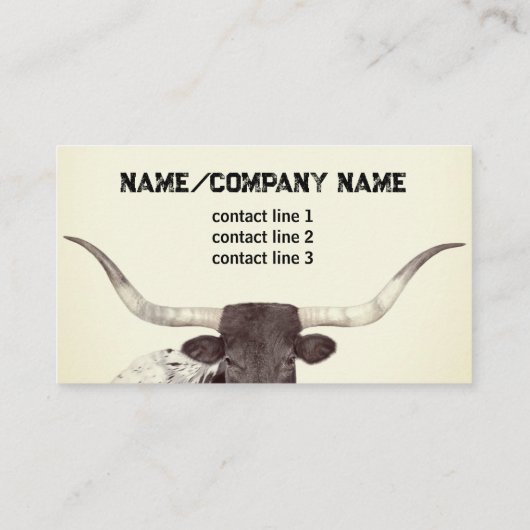 Langhain Foto sepia rustikales Land Visitenkarte (Rückseite)