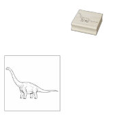 Langhals-Brachiosaurus Sanfter Riese Design Gummistempel (Stempel)