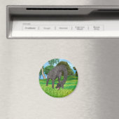 Langhals-Dinosaurier-Dschungel-Abenteuer Magnet (In Situ (Geschirrspüler))