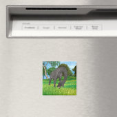 Langhals-Dinosaurier-Dschungel-Abenteuer Magnet (In Situ (Geschirrspüler))