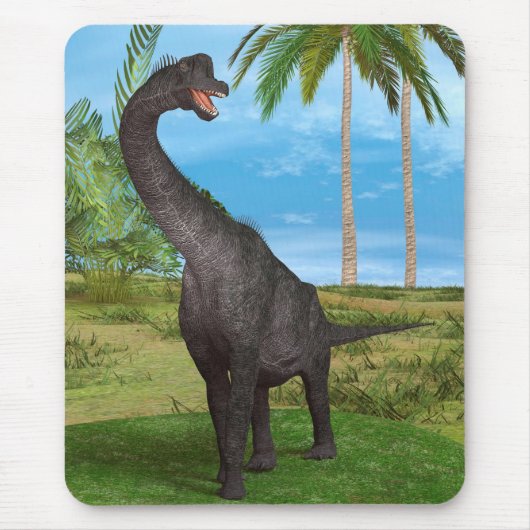 Langhals-Dinosaurier-Dschungel-Abenteuer Mousepad (Vorne)