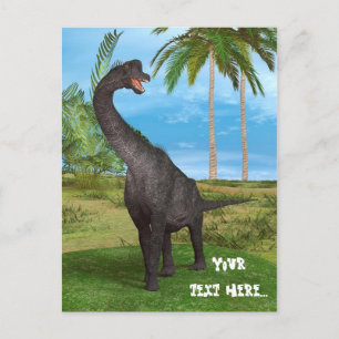 Langhals-Dinosaurier-Dschungel-Abenteuer Postkarte