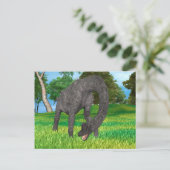 Langhalsdinosaurier-Dschungel-Abenteuer Postkarte (Stehend Vorderseite)