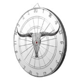 Langhorn Skull Dartscheibe (Vorderseite rechts)