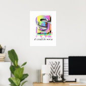 LÄNGIG, es könnte schlimmer sein Poster (Heimbüro)