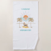 Langkawi Andaman-Meer Retro Chic Strandtuch (Vorderseite)