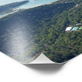 Langkawi Cable Car Aeriel View Travel Souvenir Fotodruck (Ecke)