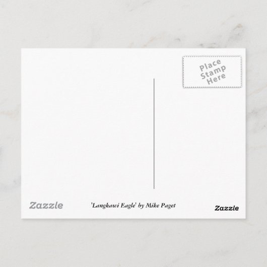 Langkawi Eagle Postkarte (Rückseite)