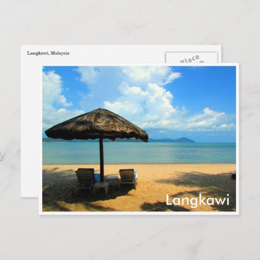 Langkawi Entspannung Postkarte (Vorne/Hinten)