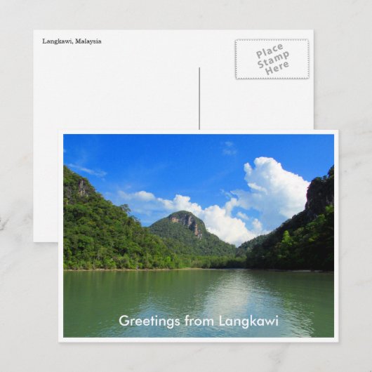 Langkawi-Grüße Postkarte (Vorne/Hinten)