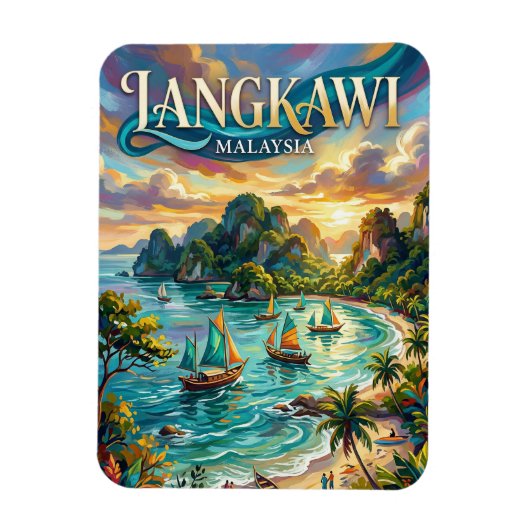 Langkawi Malaysia Magnet (Vertikal)